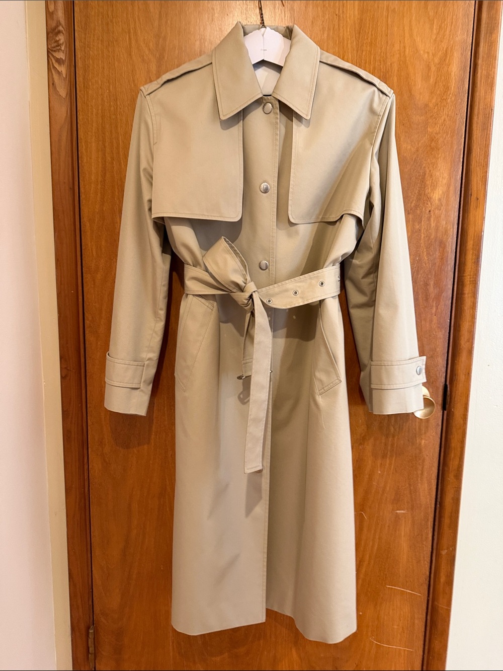 Coach Double Gun Flap Snap Trench